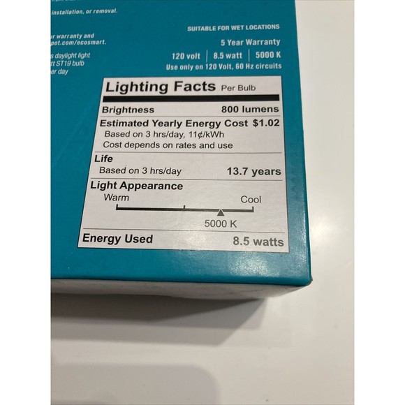 75-Watt Equivalent ST19 Antique Edison Dimmable  Vintage Daylight (2-Pack) - Picture 6 of 12